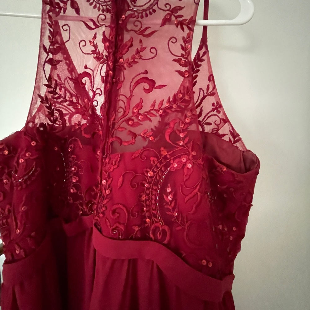 Crimson Formal Dress - Picture 3 of 3